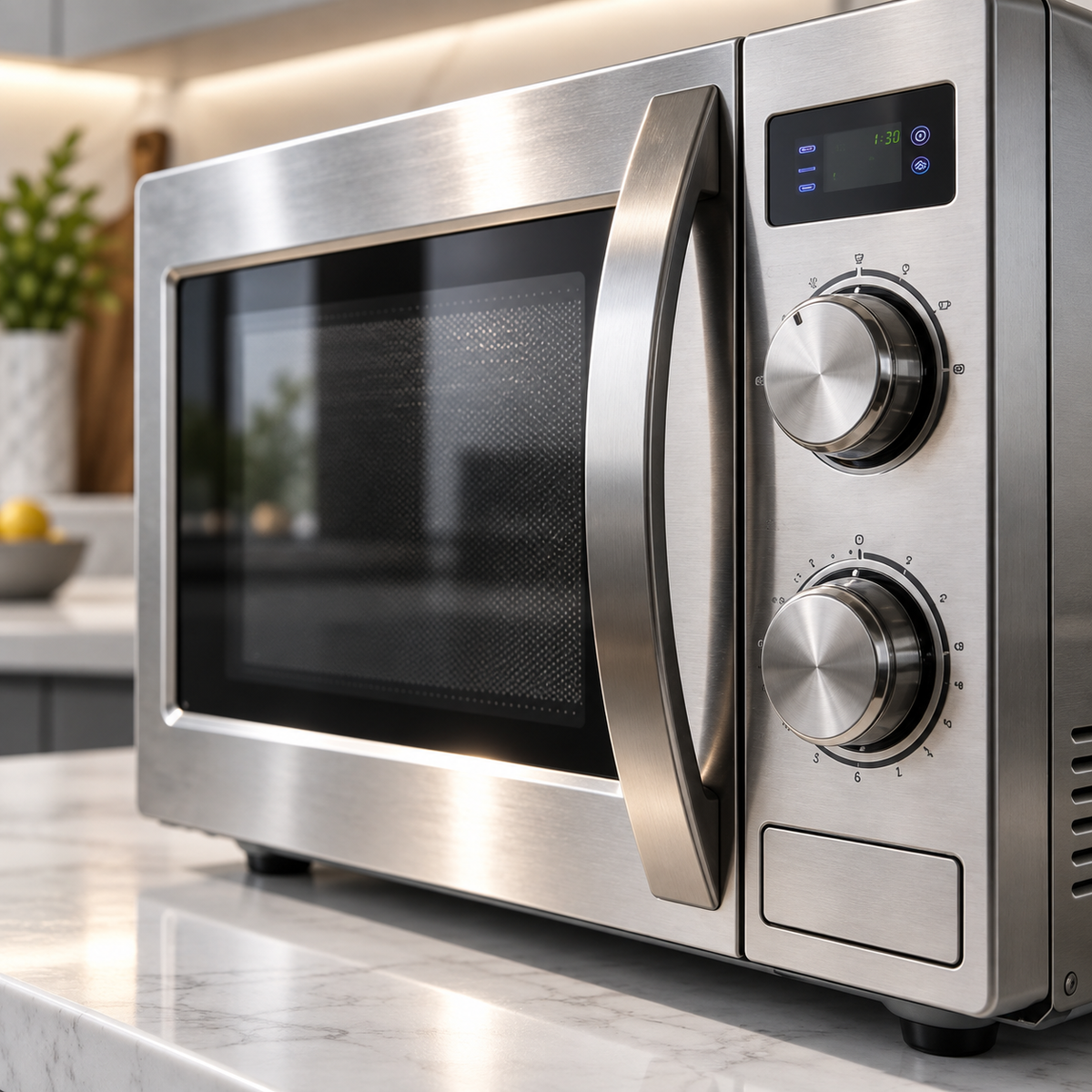Smart Compact JUVVOOS®Microwave Oven with 360° Even Heating, Adjustable Power & One-Touch Reheating 🥘