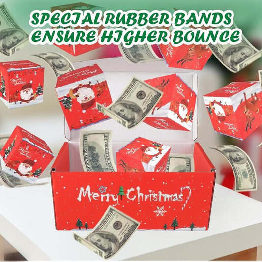 🎅H𝐞a𝐥r𝐢z𝐞® Surprise Gift Box Explosion Unique Folding Bouncing Red Envelope Cash Box🎊