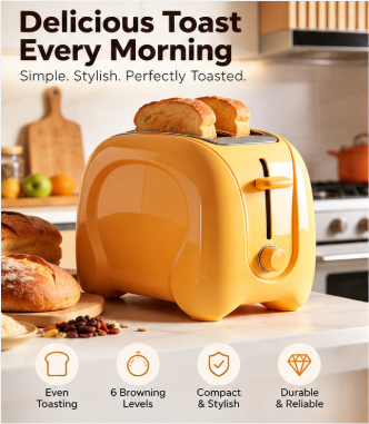 Smart Compact Household Bread Maker – Fresh Homemade Bread, Easy Operation & Versatile for Daily Home Use.🧡