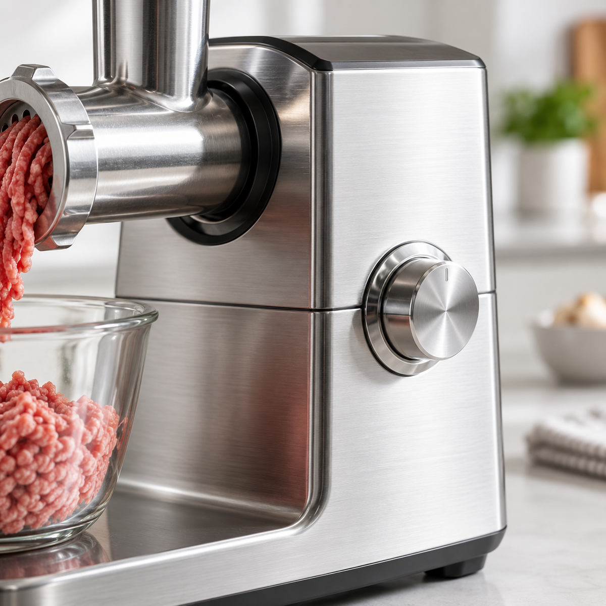 🥩 Household Quiet 2-Speed JUVVOOS®Meat Grinder ✨ Automatic Meat Mincer & Sausage Stuffer | Heavy-Duty Stainless Steel Food Processor | Easy-Clean Anti-Pinch Design for Meat, Garlic, Chili & More ⚙️