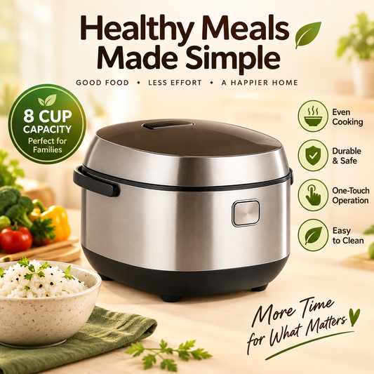 🍚✨ Smart Micro-Pressure JUVVOOS®Rice Cooker | Multifunctional Electric Cooker for Fluffy Rice, Congee & More | Non-Stick Inner Pot, Keep Warm, Delay Timer & Automatic Cooking 💥