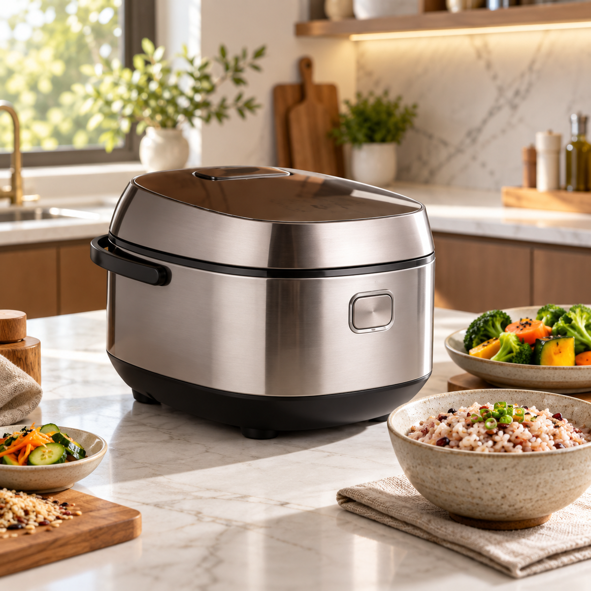 🍚✨ Smart Micro-Pressure JUVVOOS®Rice Cooker | Multifunctional Electric Cooker for Fluffy Rice, Congee & More | Non-Stick Inner Pot, Keep Warm, Delay Timer & Automatic Cooking 💥