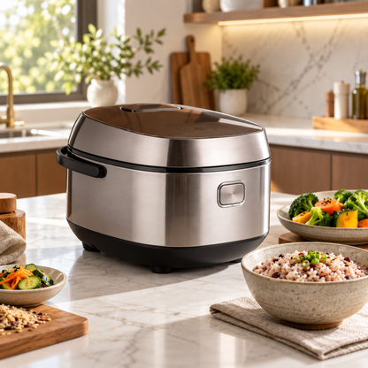 🍚✨ Smart Micro-Pressure JUVVOOS®Rice Cooker | Multifunctional Electric Cooker for Fluffy Rice, Congee & More | Non-Stick Inner Pot, Keep Warm, Delay Timer & Automatic Cooking 💥
